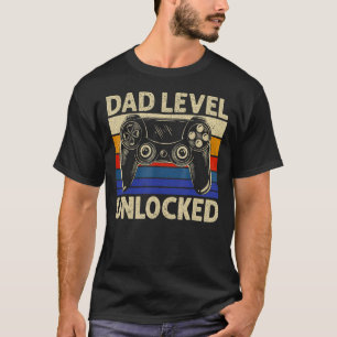 Camiseta Nível Do pai Desbloqueado 2023 Gamer Em Breve