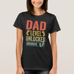 Camiseta Nível Do pai Desbloqueado 2023 Gamer Em Breve