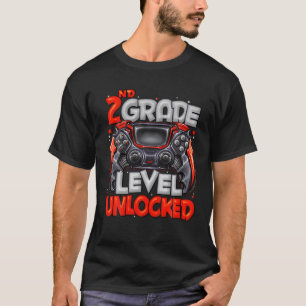 Camiseta Nível do segundo Jogo Desbloqueado No Nível Do Seg