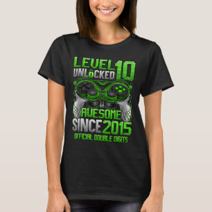 Camiseta Nível Duplo Dígitos Oficial 10 Desbloqueado 10º An