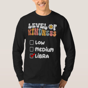 Camiseta Nível Fofo de Gentileza Signo de Libra Flor de Mar