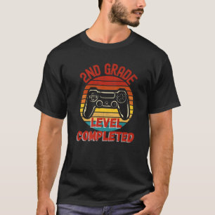 Camiseta Nível Funny De Segundo Nível De Gamer Concluído De