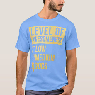 Camiseta Nível Incrível E Engraçado De Cães Cães Cães Cães