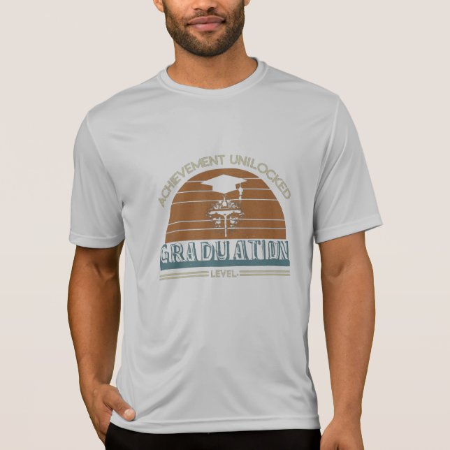 Camiseta Nível para cima: Alcance de graduação Alcançar T-S (Frente)