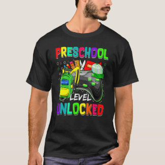Camiseta Nível pré-escolar Desbloqueou Jogo De Vídeo De Vol