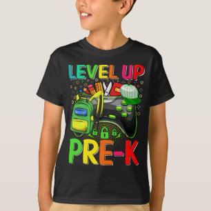 Camiseta Nível Pré-K De Volta Para Os Meninos Pré-K Desb