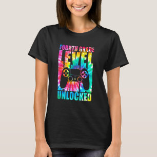 Camiseta Nível Quarto Desbloqueado Coluna De Volta À Escola