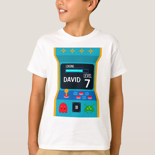 Camiseta Nível Superior de Festa do Garoto de Aniversário d (Frente)