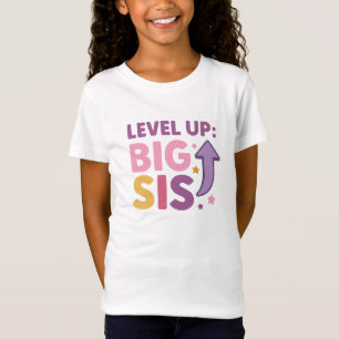 Camiseta Nível Superior: Grande Irmã Divertida e Colorida