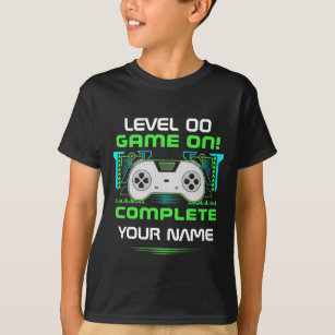 Camiseta Nível Superior Jogos de Vídeo Gamer Personalizar A