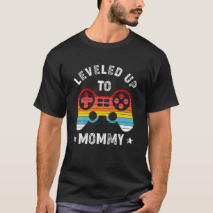 Camiseta Nível U de Anúncio de Gravidez de Jogador de Mamãe