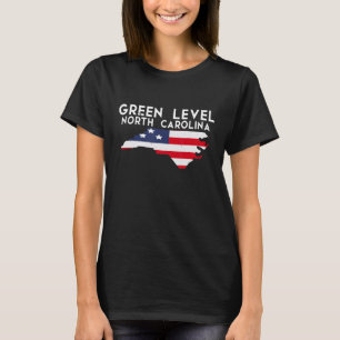 Camiseta Nível Verde Carolina do Norte EUA Estado América V