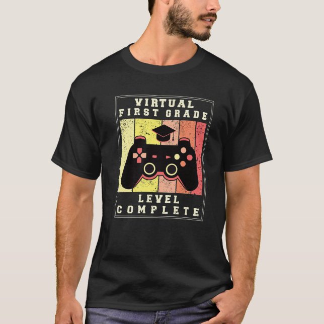 Camiseta Nível Virtual de 1 Rua - Classe Completa de Jogado (Frente)