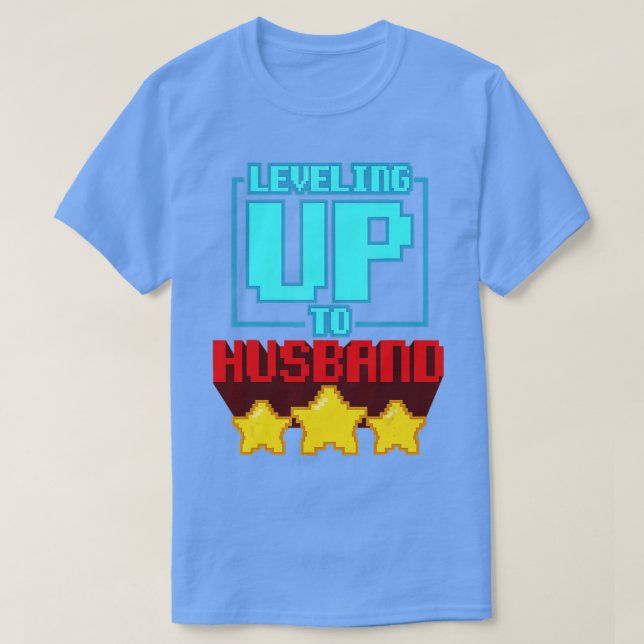 Camiseta Nivelamento Até Ao Marido (9) (Frente do Design)