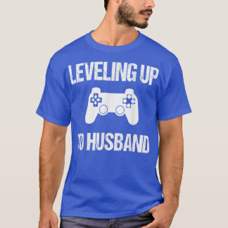 Camiseta Nivelamento do Noivado para marido para vídeo em g