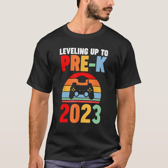Camiseta nivelamento superior pré k 2023 pré k (Frente)
