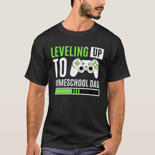 Camiseta Nivelando até o Pai de casa Jogos escolares (Frente)
