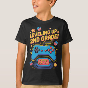 Camiseta Nivelando Até Pix Pixelado De 8 Bits De Jogador De