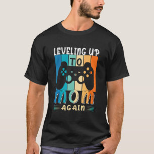Camiseta Nivelando Para A Mãe Novamente Anúncio De Gravidez