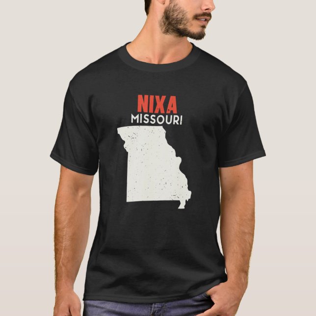 Camiseta Nixa Missouri EUA State America Viagem Missouri (Frente)