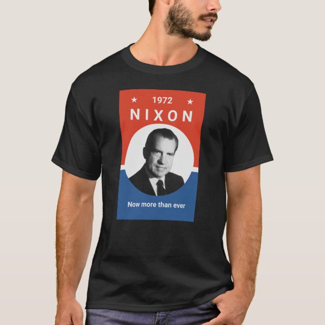 Camiseta Nixon - agora mais do que nunca - 1972 (Frente)