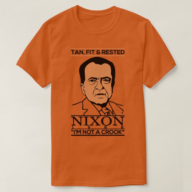 Camiseta Nixon Não sou um Crook 1988 (Frente do Design)