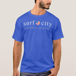 Camiseta NJ da cidade de surf