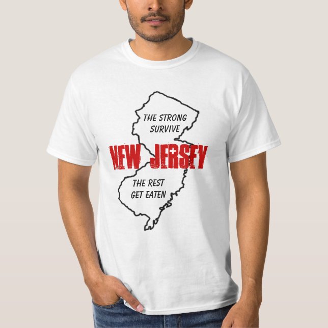 Camiseta NJ, o forte sobrevive, o resto é comido (Frente)