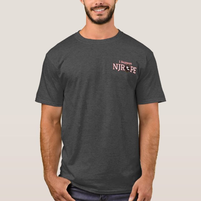 Camiseta NJROPE...Eu Apoio (vermelho) (Frente)