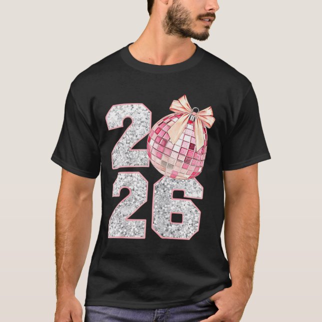 Camiseta Nk Coquette 2026 New Year Shirt _ Aesthetic Holida (Frente)