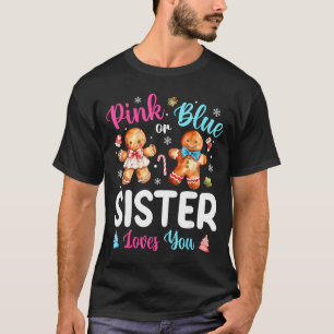 Camiseta Nk Ou Irmã Azul Te Ama Revelação De Gênero Natal