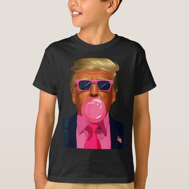 Camiseta Nk Sungles Trump Bubble Gum 2024 Vote President Fu (Frente)