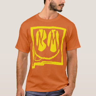 Camiseta NM Olhos Novo México Grunge Sorrindo Rosto Negro