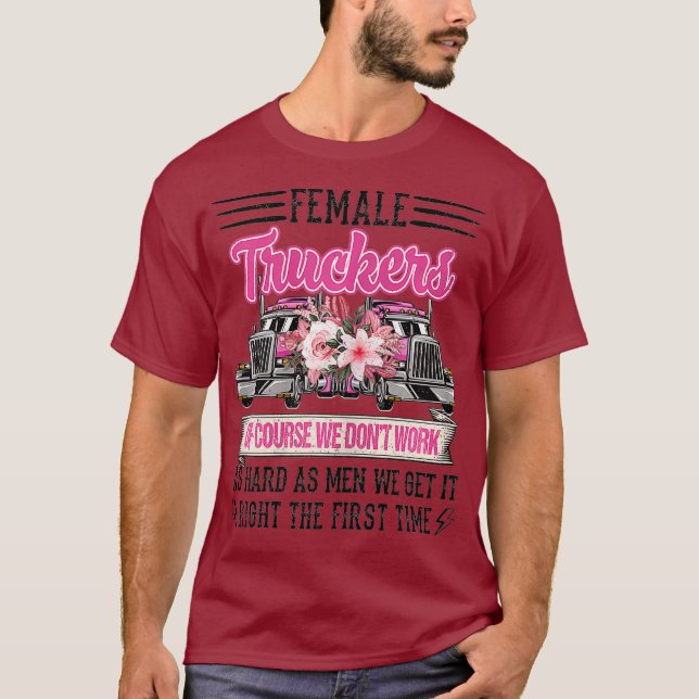 Camiseta Nn Engraçado Female Motorista Traficante (Frente)