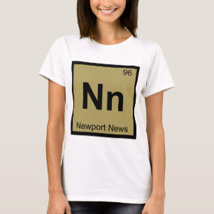 Camiseta Nn - Newport News Virgínia Símbolo da Cidade Quími