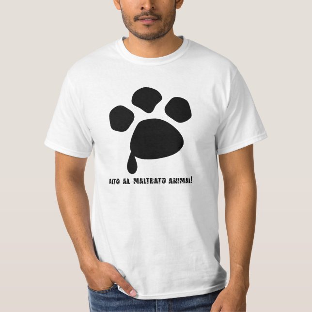 CAMISETA NO AL MALTRATO ANIMAL (Frente)