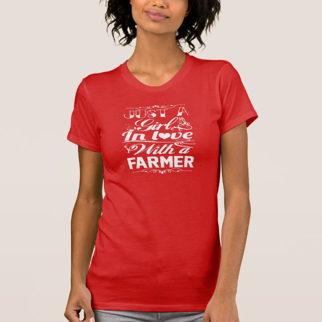 Camiseta No amor com um fazendeiro (Frente)
