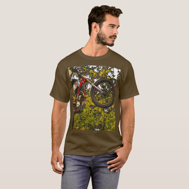 Camiseta No ar - Corrida de bicicleta de saia (Frente Completa)