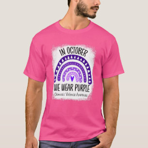Camiseta No Arco-Íris, Vestimos Violência Doméstica Roxa A