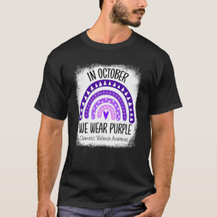 Camiseta No Arco-Íris, Vestimos Violência Doméstica Roxa A