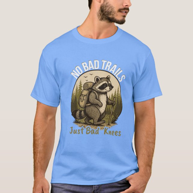 Camiseta No Badrails Just Bad Knees Funny Hikingee for Outr (Frente)