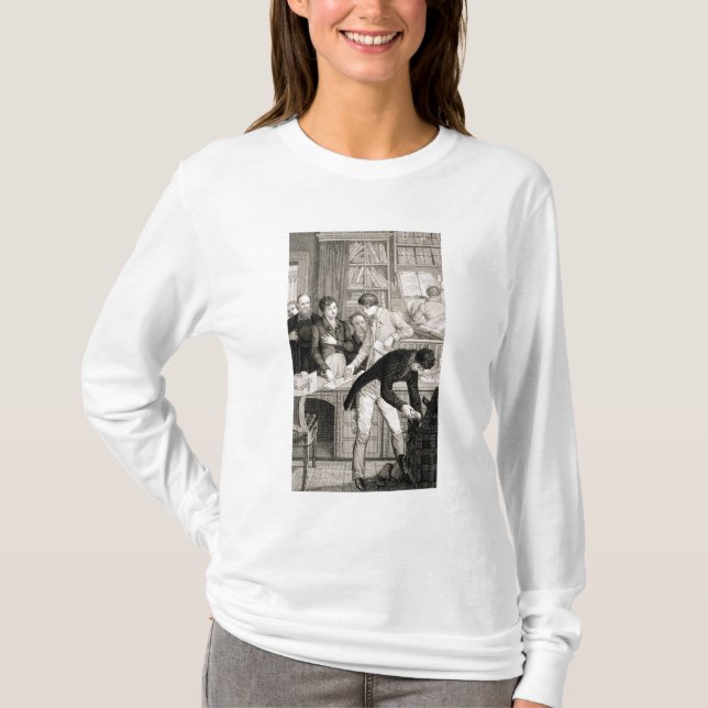 Camiseta No banco, c.1800 (gravura) (Frente)