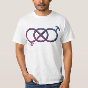 Camiseta Nó bissexual do género do orgulho