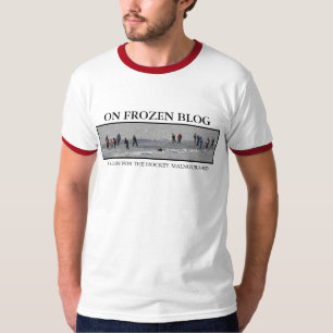 Camiseta No blogue congelado - t-shirt da bandeira