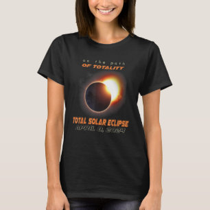 Camiseta No Caminho Da Totalidade Total Eclipse Solar 2024
