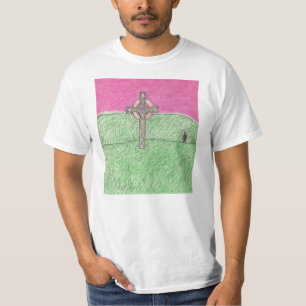 Camiseta no campo de fôlego