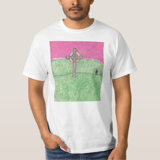 Camiseta no campo de fôlego
