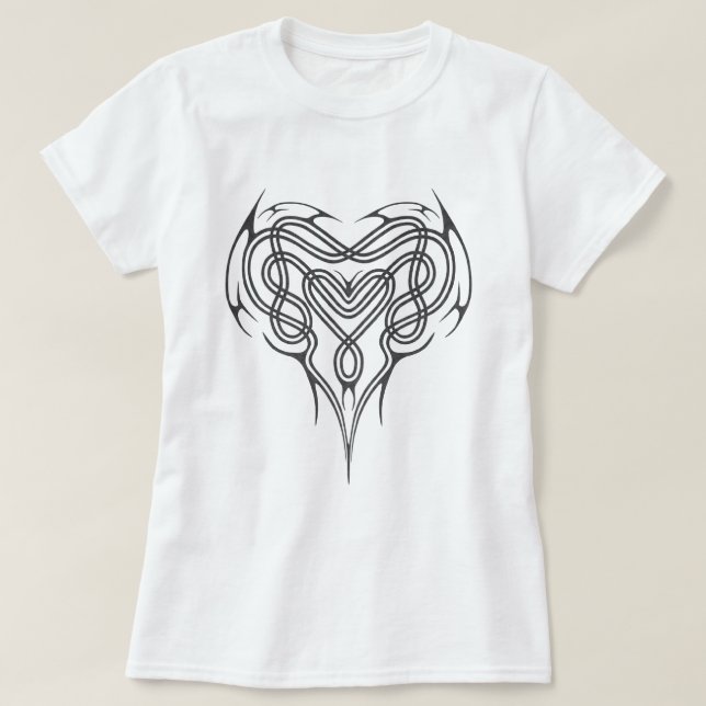 Camiseta Nó celta do coração do metal (Frente do Design)