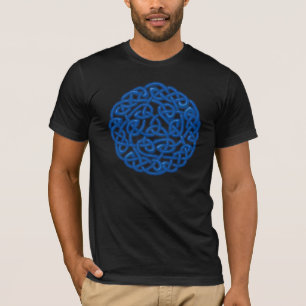 Camiseta Nó celta tradicional (fulgor azul)