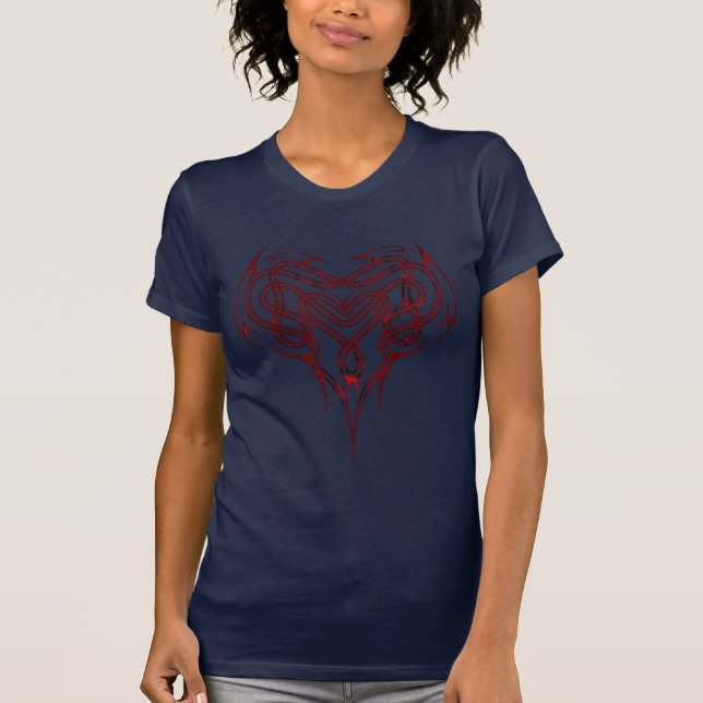 Camiseta Nó celta vermelho do coração (Frente)